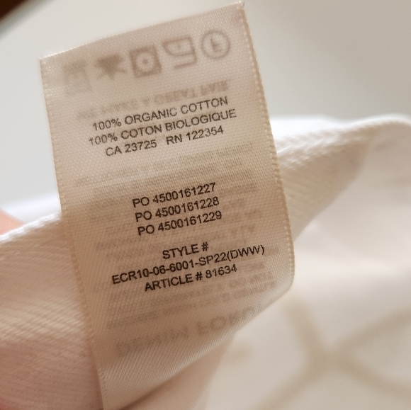 Aritzia Denim Forum The Boyfriend High Rise Loose Jeans White Button Fly size 24 - Picture 10 of 14